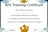 12+ Robotics Certificate Templates For Training Institutes with Fresh Robotics Certificate Template Free