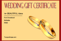 14+ Free Printable Wedding Gift Certificate Templates regarding Free Wedding Gift Certificate Template Word 7 Ideas