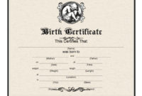 15 Birth Certificate Templates (Word & Pdf) – Free Template within Fillable Birth Certificate Template