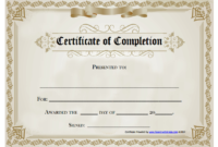 18 Free Certificate Of Completion Templates | Utemplates inside Certificate Of Sobriety Template Free