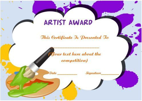 20 Art Certificate Templates (To Reward Immense Talent In for Art Award Certificate Free Download 10 Concepts