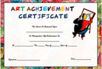 20 Art Certificate Templates (To Reward Immense Talent In regarding Free Art Award Certificate Templates Editable