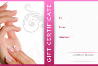 20 | Gift Certificate Templates | Gift Certificate Factory with regard to Best Nail Salon Gift Certificate