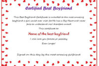 23 Best Boyfriend Certificates That Can Make Your Loved Ones throughout Best Best Girlfriend Certificate 10 Love Templates