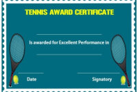 25 Free Tennis Certificate Templates – Download, Customize regarding Unique Editable Tennis Certificates