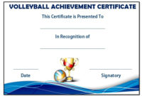 25 Volleyball Certificate Templates – Free Printable throughout Unique Volleyball Mvp Certificate Templates