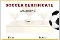 30 Soccer Award Certificate Templates – Free To Download with regard to Soccer Achievement Certificate Template