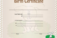 38+ Word, Pdf, Psd, Ai, Indesign Format Download | Free throughout Unique Dog Birth Certificate Template Editable