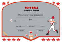 39+ Free Softball Award Certificates Templates – Ideas And for Best 10 Free Printable Softball Certificate Templates