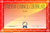 3Rd Student Council Certificate Template Free In 2020 in Student Council Certificate Template Free