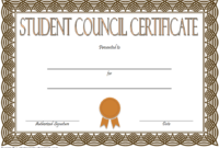 4Th Student Council Certificate Template Free In 2020 pertaining to Student Council Certificate Template Free