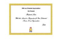 50 Free Certificate Of Recognition Templates – Printable for Years Of Service Certificate Template Free 11 Ideas