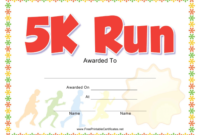 5K Run Award Certificate Template Download Printable Pdf pertaining to 5K Race Certificate Templates