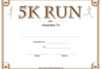 5K Run Certificate Template Download Printable Pdf for 5K Race Certificate Template