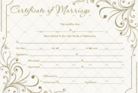 60+ Marriage Certificate Templates (Word | Pdf) Editable in Best Marriage Certificate Template Word 10 Designs