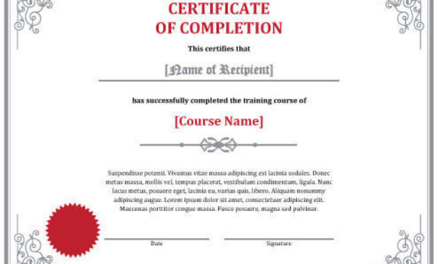 7 Training Certificate Templates [Free Download] | Hloom intended for Physical Fitness Certificate Template 7 Ideas