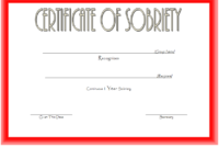 9 Sobriety Certificate Template Ideas | Certificate intended for Unique Sobriety Certificate Template 10 Fresh Ideas Free