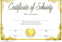 9 Sobriety Certificate Template Ideas | Certificate throughout Fresh Certificate Of Sobriety Template Free