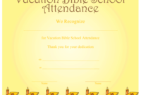 A Printable Certificate Recognizing Vacation Bible School within Printable Vbs Certificates Free