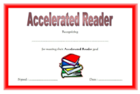 Accelerated Reader Certificate Printable Free 3 In 2020 regarding Unique Accelerated Reader Certificate Templates