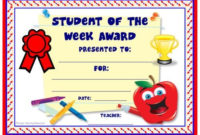 Achievement Award Certificates | Student Certificates throughout Unique Student Of The Week Certificate
