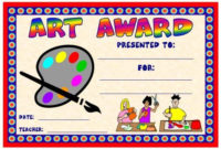 Art And Music Award Certificates | Award Certificates, Art regarding Best Art Award Certificate Free Download 10 Concepts