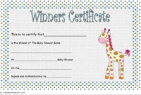 Baby Shower Winner Certificate Free Printable 1 Di 2020 for Unique Baby Shower Game Winner Certificate Templates
