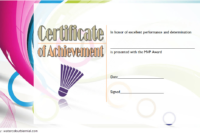 Badminton Achievement Certificate Free Printable 2 In 2020 with Unique Badminton Certificate Template Free 12 Awards