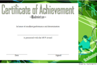 Badminton Achievement Certificate Free Printable 7 In 2020 inside Badminton Achievement Certificate Templates