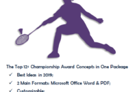 Badminton Certificate Template Free Di 2020 with Badminton Certificate Template Free 12 Awards