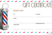 Barber Gift Voucher Template Free 1 In 2020 | Barber Gifts within Barber Shop Certificate Free Printable 2020 Designs