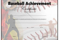 Baseball Certificate – Free Printable – Allfreeprintable in Fresh Baseball Achievement Certificates