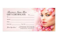 Beauty Salon Gift Certificate | Spa Gift Cards | Zazzle inside Fresh Beauty Salon Gift Certificate