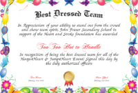 Best Dressed Award Certificates Printable | Activity Shelter with regard to Best Dressed Certificate Templates