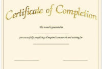 Blank-Printable-Certificate-Of-Achievement In 2020 throughout Unique Certificate Of Completion Templates Editable