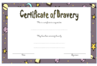 Bravery Certificate Template 5 | Certificate Templates in Bravery Certificate Templates