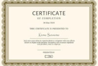 Certificate Of Completion Templates | Customize In Seconds in Completion Certificate Editable
