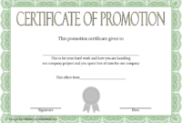 Certificate Of Job Promotion Template Free 1 In 2020 pertaining to Unique Job Promotion Certificate Template Free