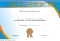 Certificate Of Job Promotion Template Free 2 In 2020 for Unique Job Promotion Certificate Template Free