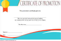 Certificate Of Job Promotion Template Free 3 In 2020 intended for Job Promotion Certificate Template Free