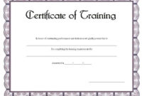 Certificate Of Training Printable Certificate | Training within Dog Obedience Certificate Templates