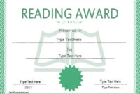 Certificate Street: Free Award Certificate Templates – No in Fresh Reading Achievement Certificate Templates