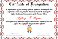 Certificate Template | Certificate Design | Certificate Of intended for Recognition Certificate Editable