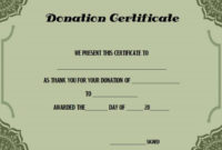 Charitable Donation Certificate Template | Donation Letter pertaining to Best Donation Certificate Template Free 14 Awards