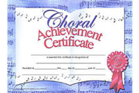 Choir Certificate Template In 2020 | Certificate Templates inside Free Choir Certificate Templates 2020 Designs
