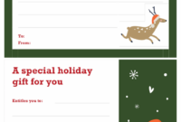 Christmas Gift Certificate (Christmas Spirit Design) pertaining to Fresh Christmas Gift Templates Free Typable