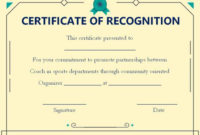 Coach Certificate Of Appreciation: 9 Professional Templates with regard to Fresh Outstanding Performance Certificate Template