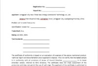 Conformity Certificate Templates – 10 Free Sample Templates intended for Best Conformity Certificate Template
