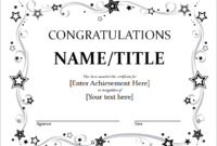 Congratulation Certificate Template For Word | Document Hub throughout Fresh Congratulations Certificate Templates