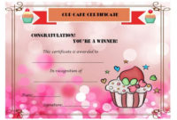 Cup Cake War Winner Certificate | Cake Competition, Cupcake with Fresh Bake Off Certificate Template